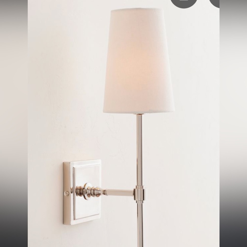 West Elm White Wall Sconce